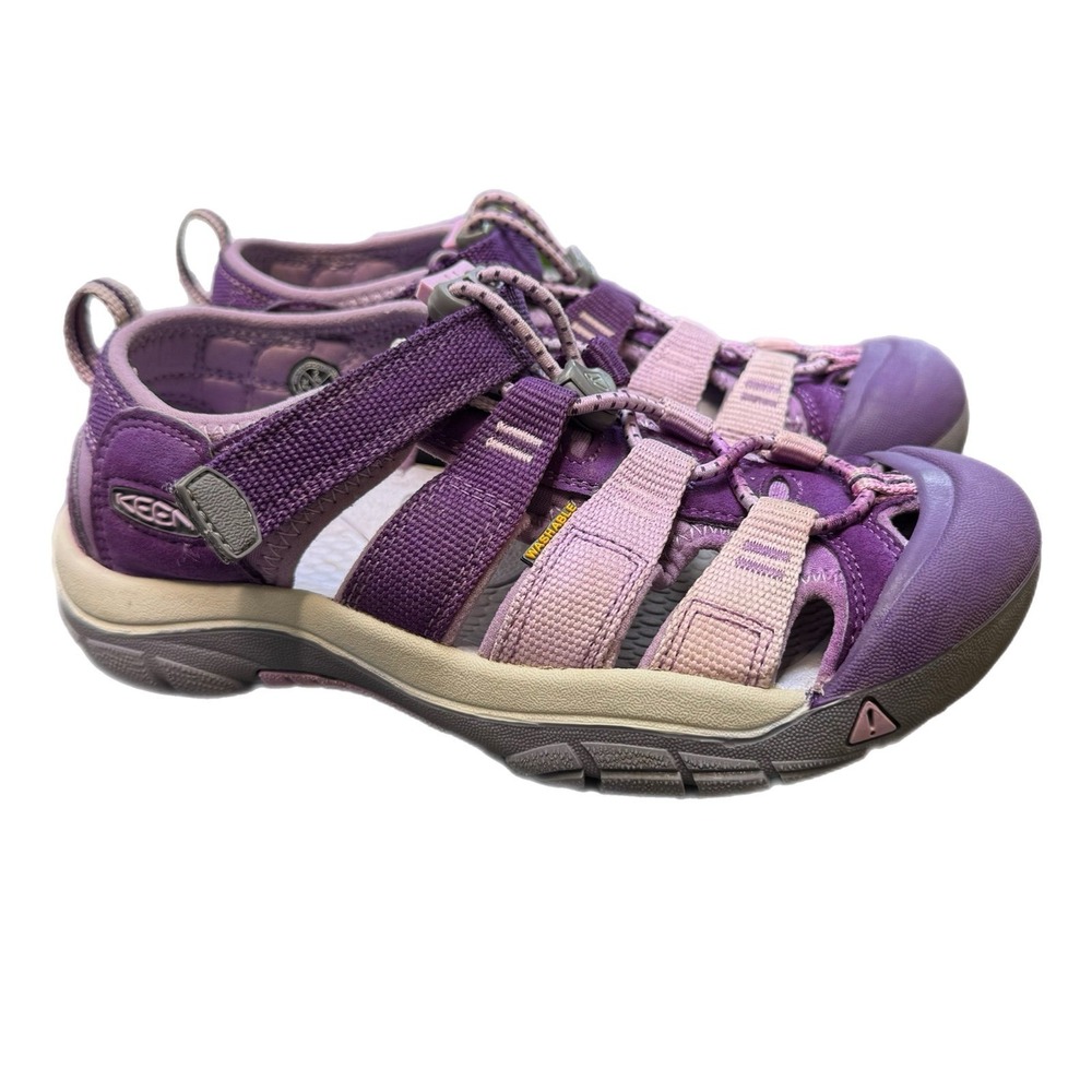 Keen Newport H2 Hiking Sandals Shoes Youth Purple Gorpcore Size 2 girls water